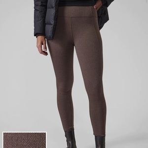 Athleta Delancey Herringbone Tight in brown